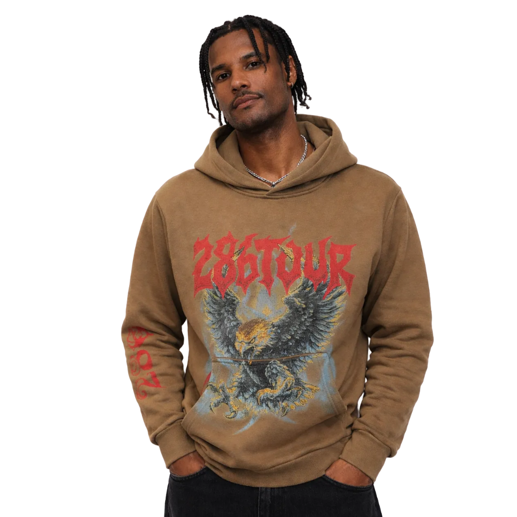 286 Tour Brown Hoodie – 286Merch